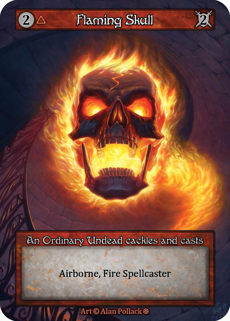 Flaming Skull