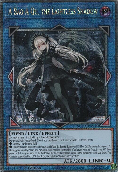 Yu Gi Oh! - A Bao A Qu, the Lightless Shadow - 1st Edition - (Quarter Century Secret Rare)