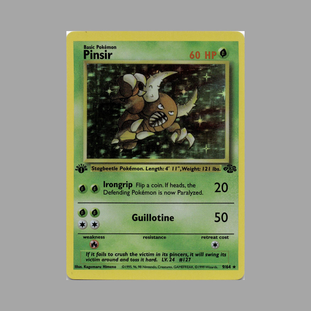 Vintage Pokemon Holo Lot - Ninetales, Pinsir, Tyranitar, Mewtwo - WOTC Rare Cards Bundle