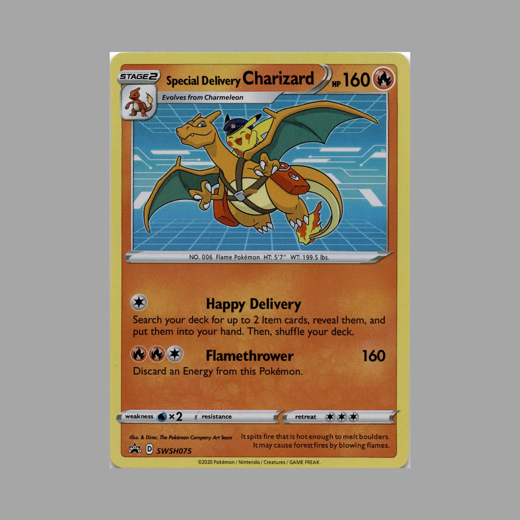 Pokemon Center Promo Lot - Special Delivery Charizard and Bidoof - SWSH Black Star Promos
