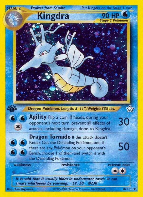 Pokemon Kingdra - Neo Genesis (N1) - 1st Edition - Holo Rare | TCG Trading Card