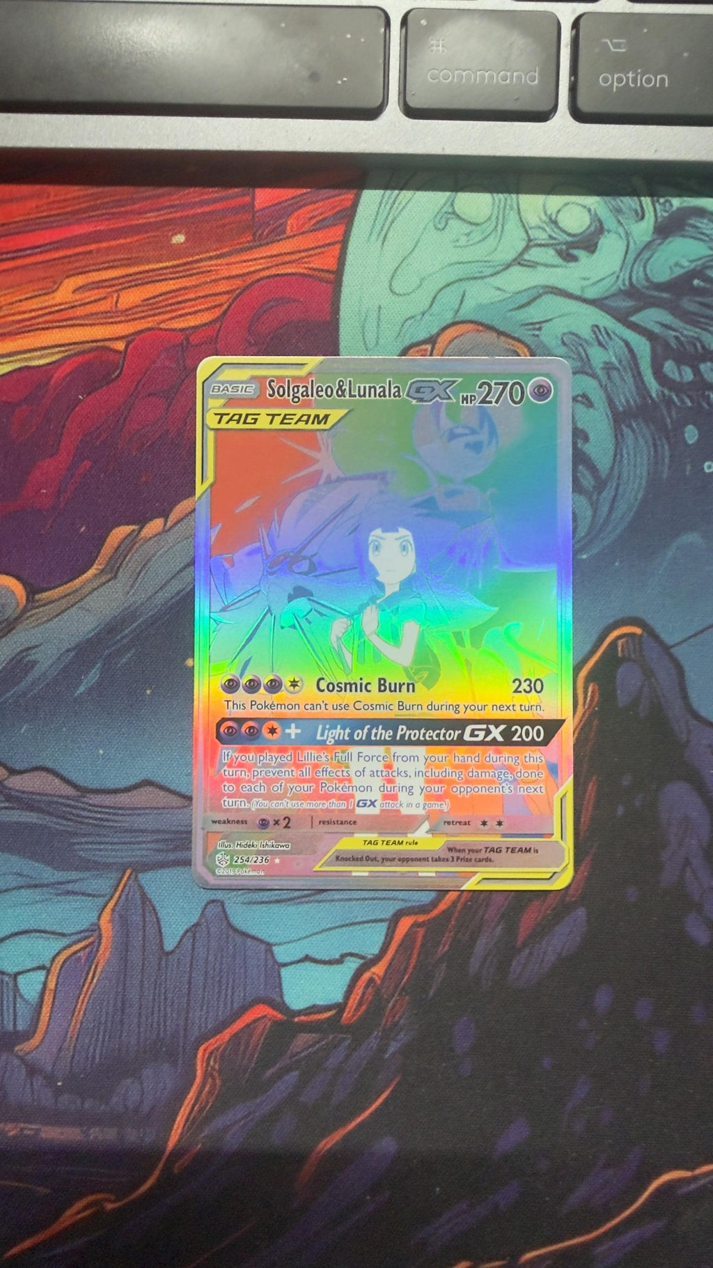 Pokemon Solgaleo & Lunala GX (Secret) - SM - Cosmic Eclipse (SM12) - 254 - Rainbow Rare | TCG Trading Card
