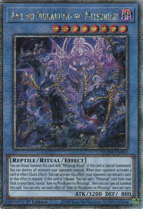 Yu Gi Oh! - Ame no Murakumo no Mitsurugi - 1st Edition - (Quarter Century Secret Rare)