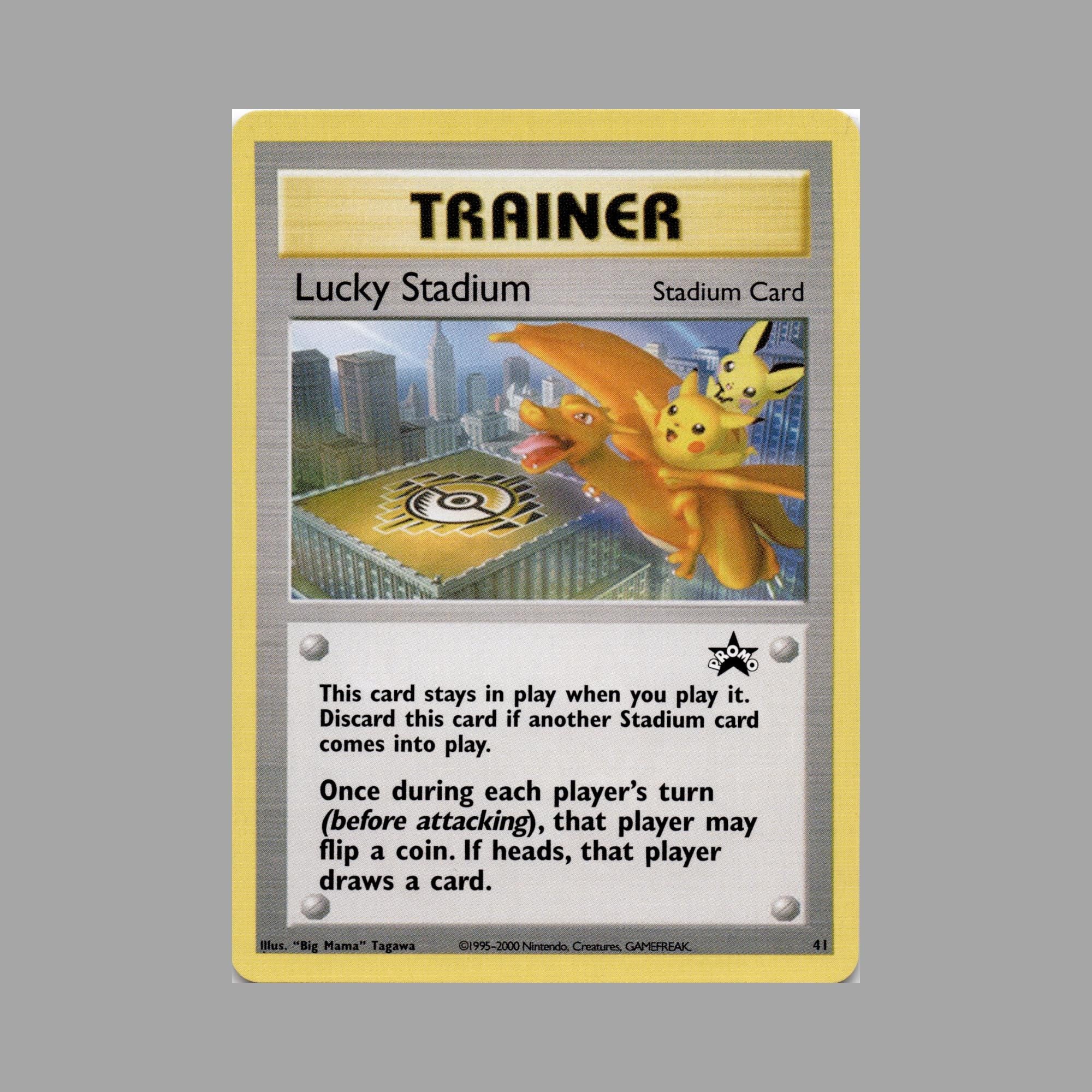 Vintage Pokemon Promo Trainer Lot - Lucky Stadium Pokemon Center WOTC Black Star Promo