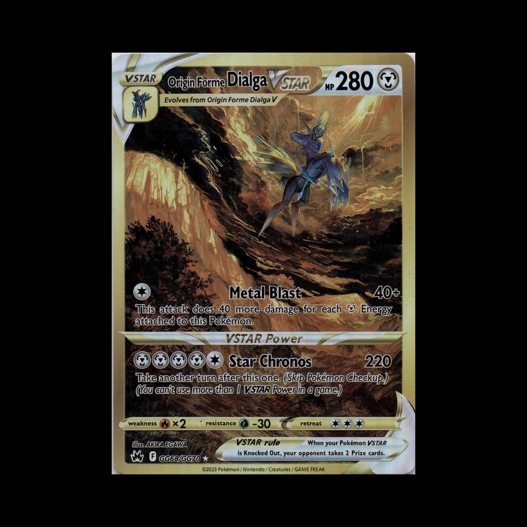 Origin Forme Dialga V and VSTAR Pokemon Card Lot Crown Zenith GG68