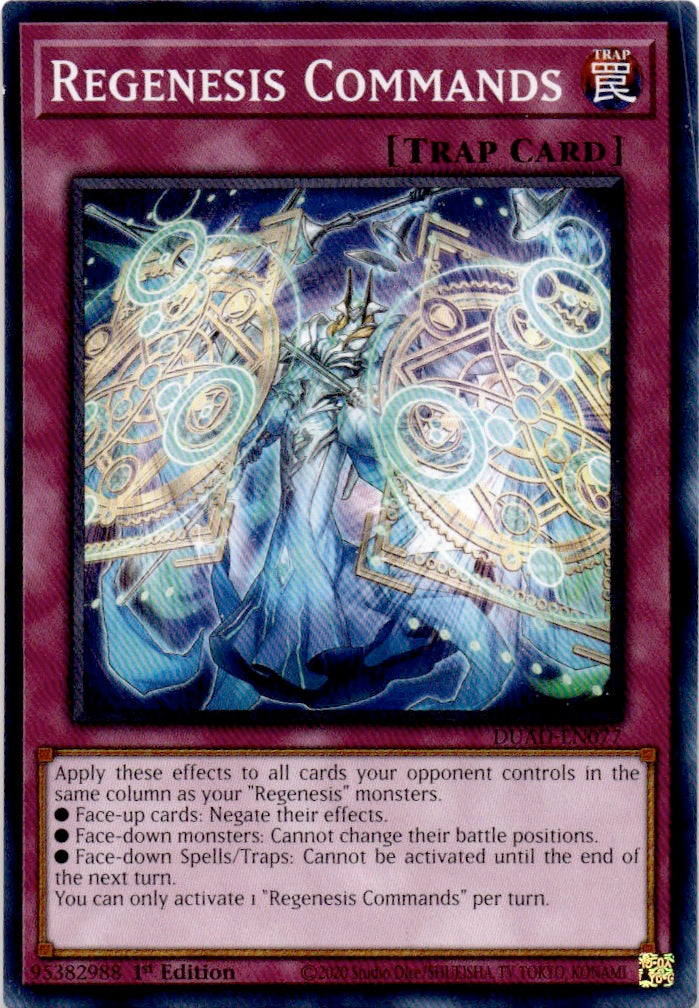 Regenesis Commands