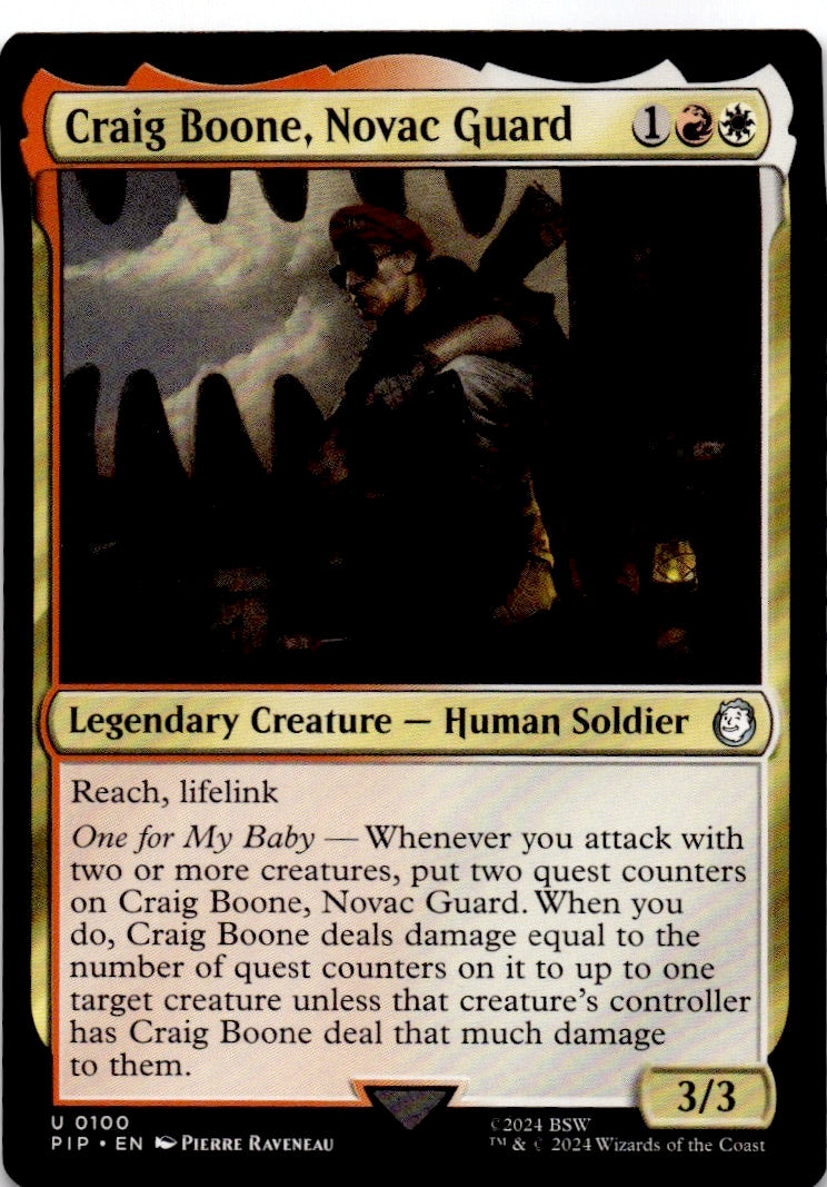 Craig Boone, Novac Guard