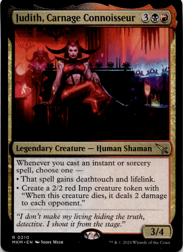 Judith, Carnage Connoisseur