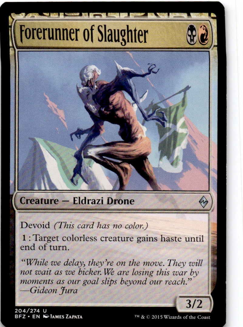 Forerunner of Slaughter