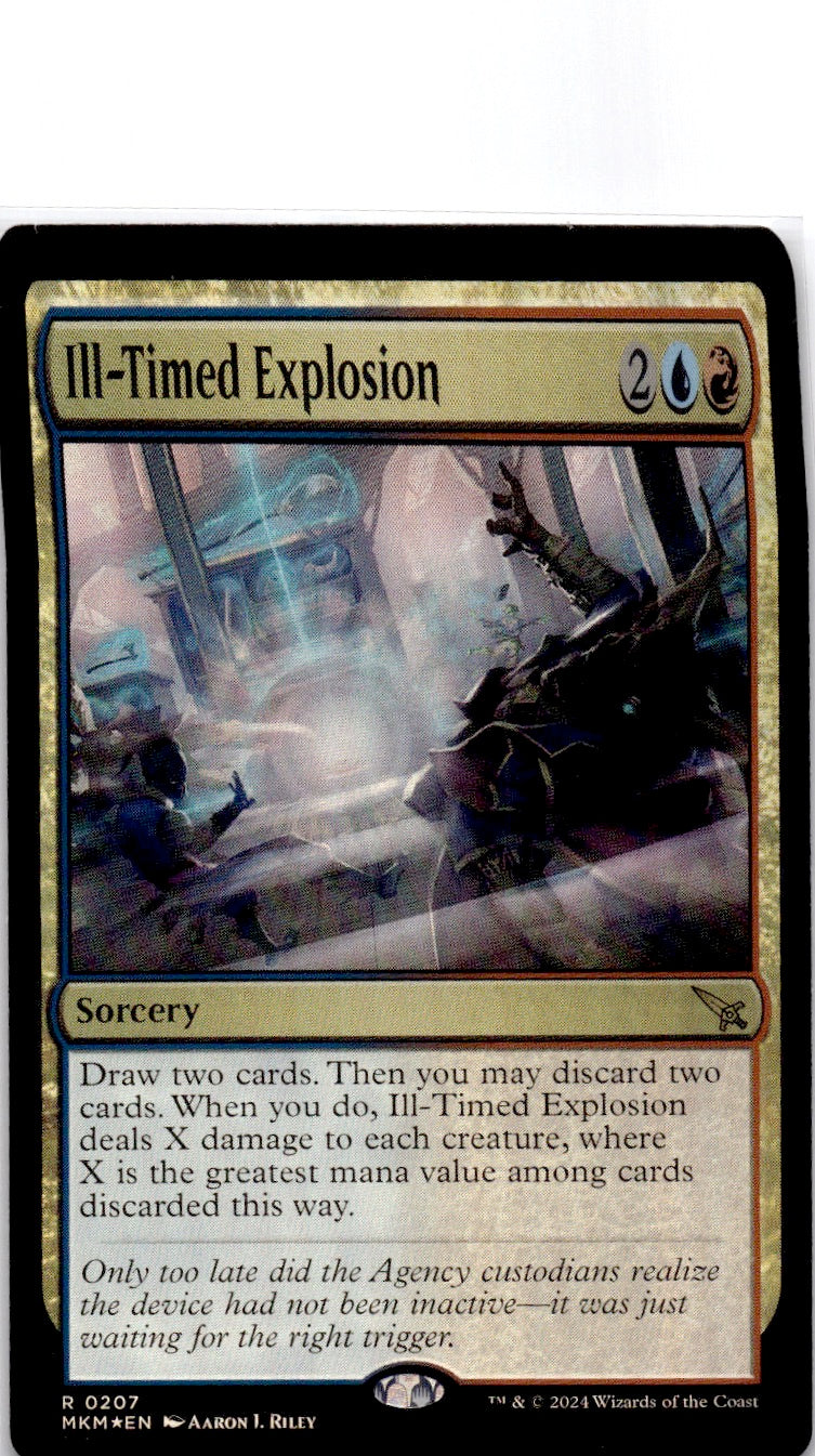 Ill-Timed Explosion