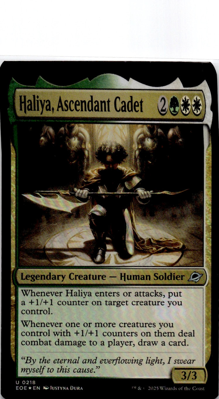 Haliya, Ascendant Cadet