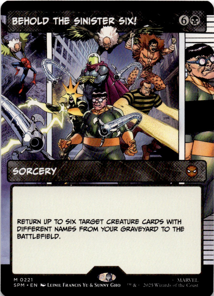 Behold the Sinister Six! (Borderless)