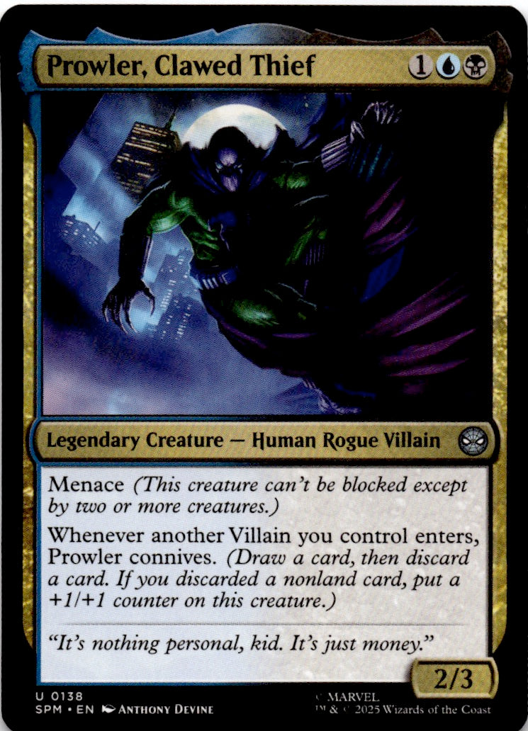 Prowler, Clawed Thief