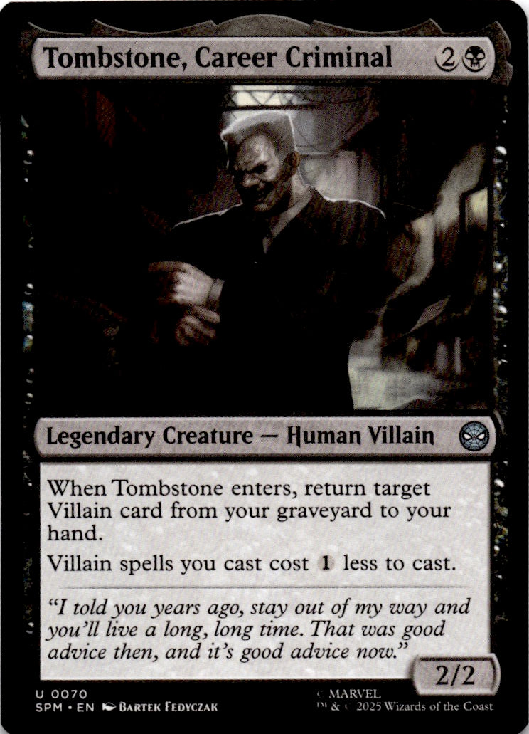 Tombstone, Career Criminal