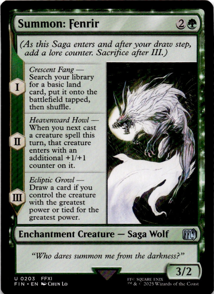 Summon: Fenrir