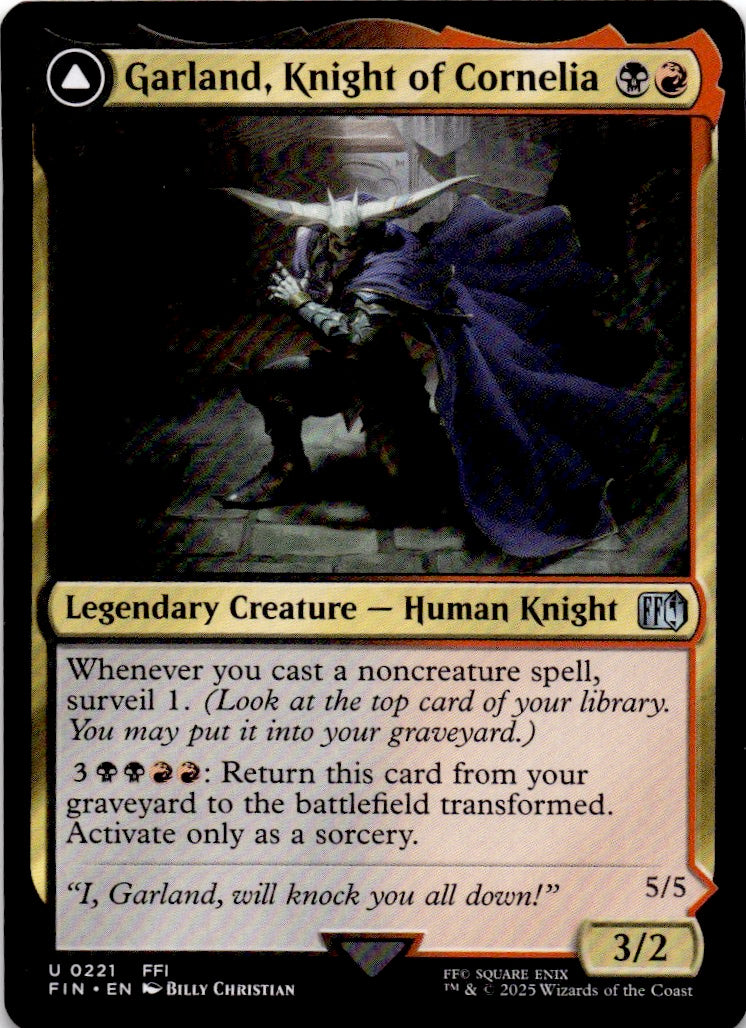 Garland, Knight of Cornelia