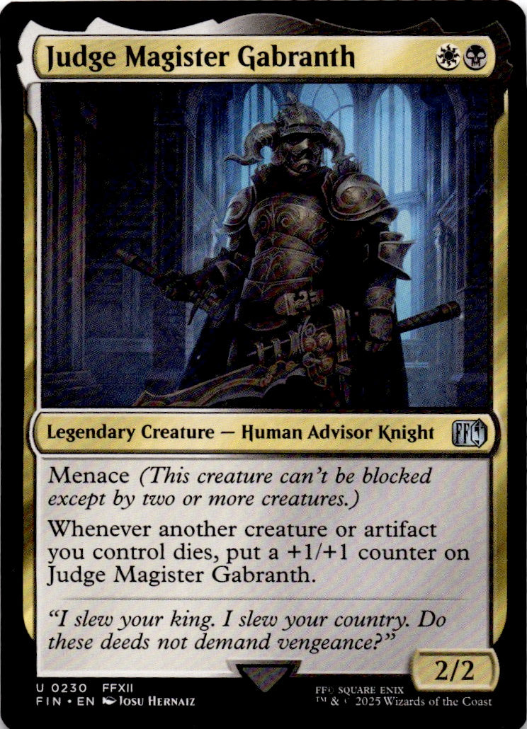 Judge Magister Gabranth