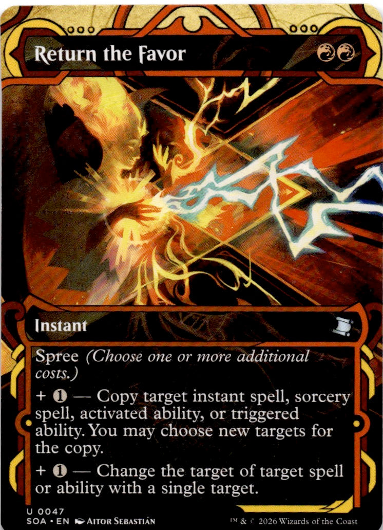 Return the Favor (JP Alternate Art) (Silver Scroll Foil)