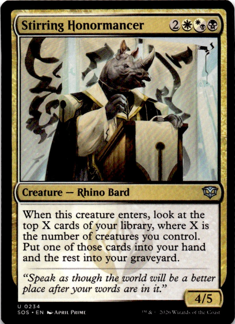 Stirring Honormancer