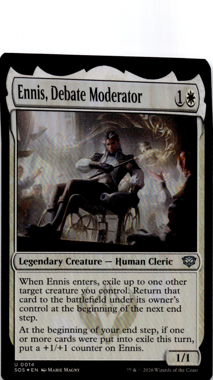 Ennis, Debate Moderator