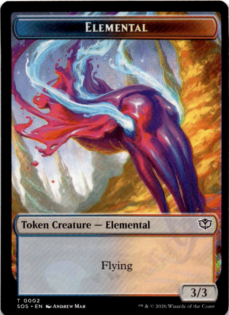 Elemental (0002) // Treasure Double-Sided Token
