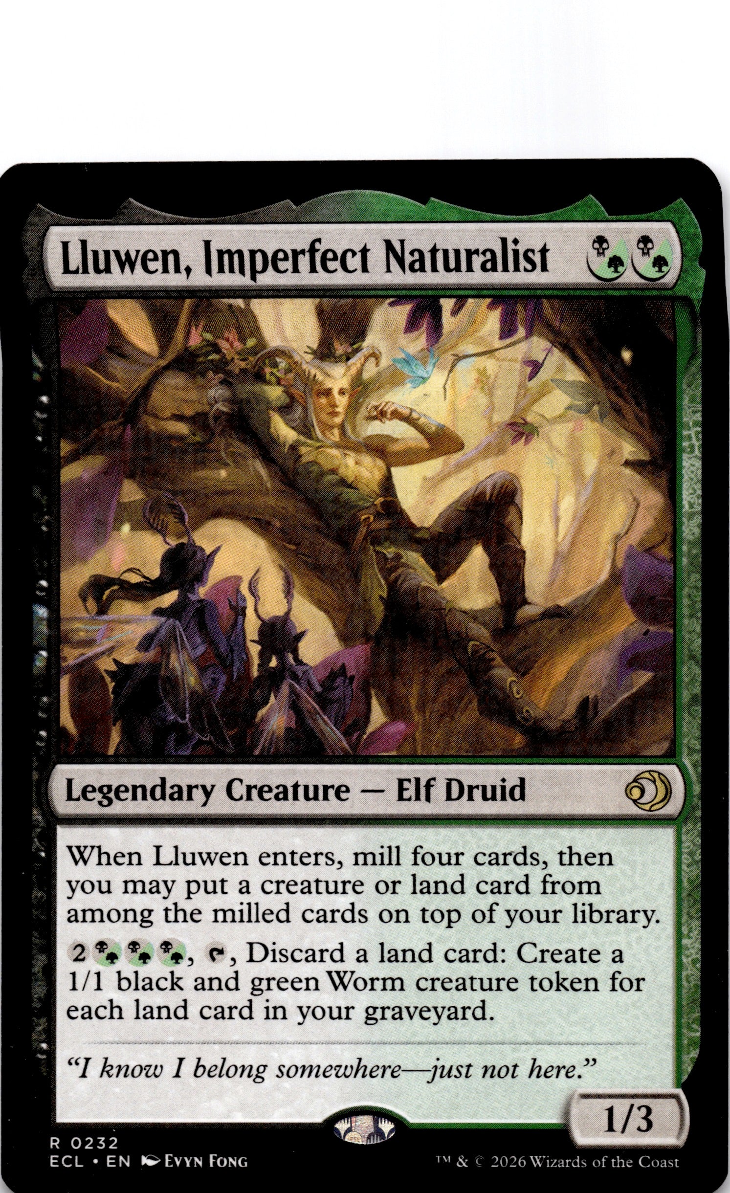 Lluwen, Imperfect Naturalist