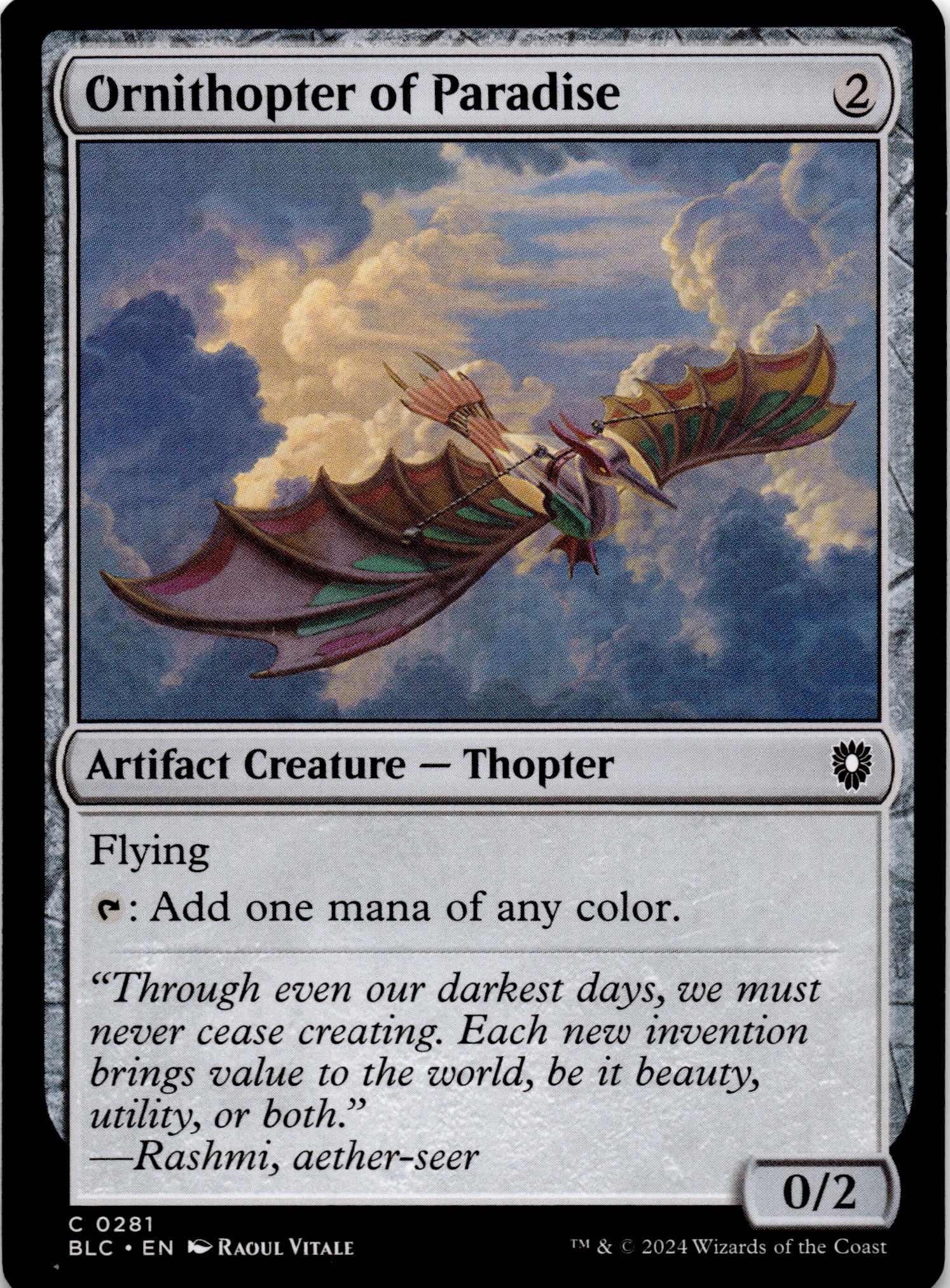 Ornithopter of Paradise